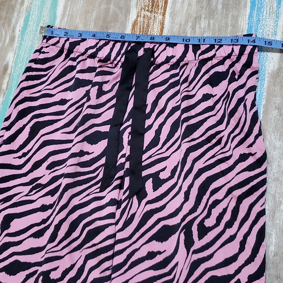 Victoria's Secret After Hours Satin Zebra Stripe Pajama Lounge Pants Small - Picture 5 of 9